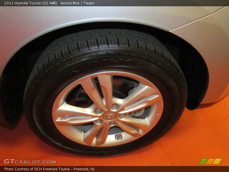 Aurora Blue / Taupe 2011 Hyundai Tucson GLS AWD
