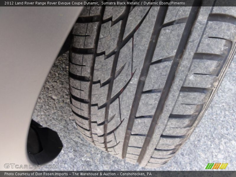 Sumatra Black Metallic / Dynamic Ebony/Pimento 2012 Land Rover Range Rover Evoque Coupe Dynamic