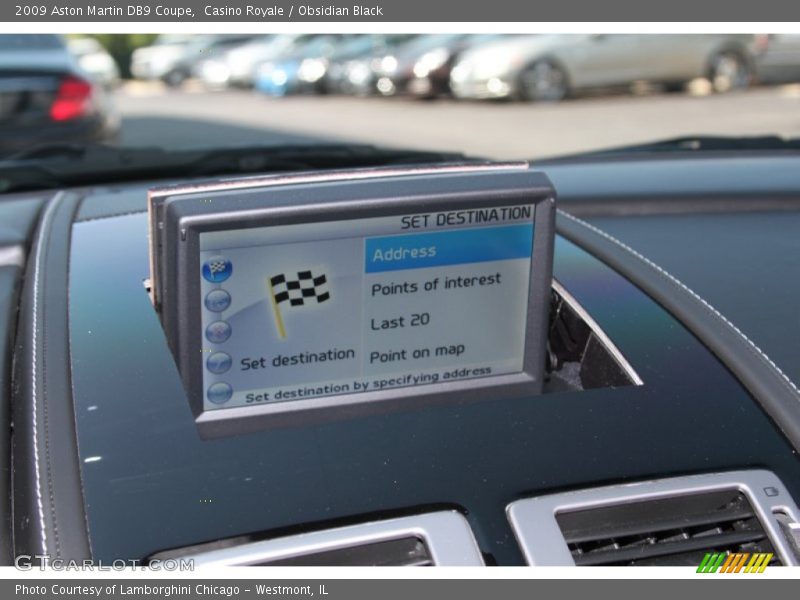 Navigation of 2009 DB9 Coupe