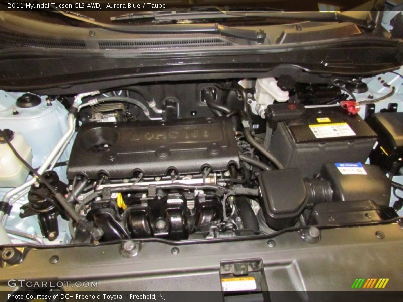 Aurora Blue / Taupe 2011 Hyundai Tucson GLS AWD