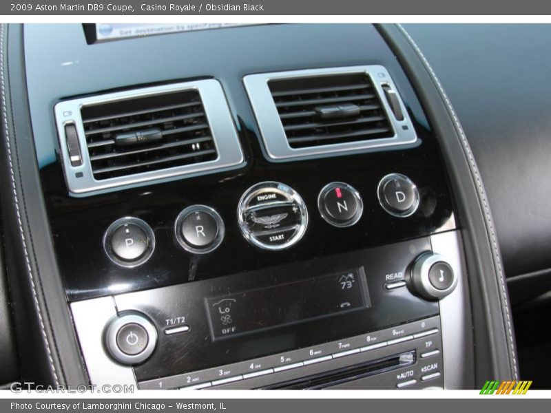 Controls of 2009 DB9 Coupe