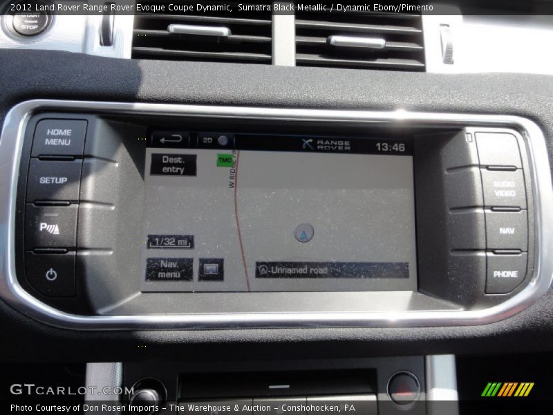 Sumatra Black Metallic / Dynamic Ebony/Pimento 2012 Land Rover Range Rover Evoque Coupe Dynamic