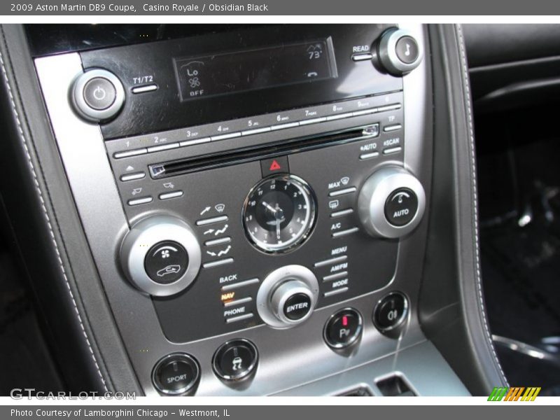 Controls of 2009 DB9 Coupe