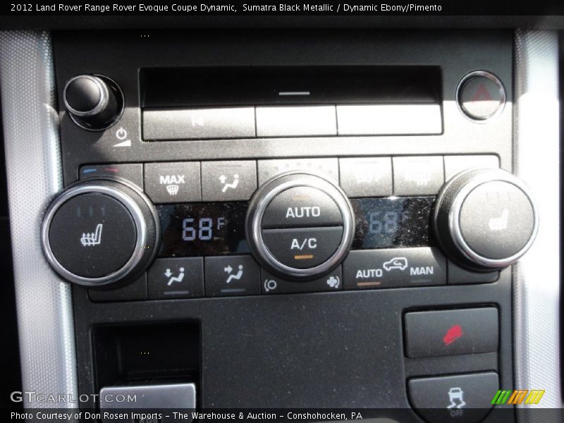 Sumatra Black Metallic / Dynamic Ebony/Pimento 2012 Land Rover Range Rover Evoque Coupe Dynamic