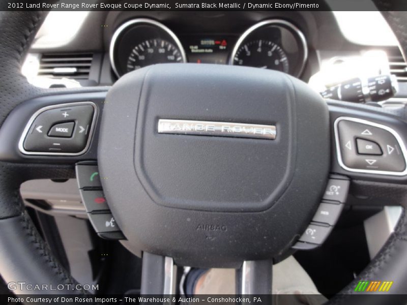 Sumatra Black Metallic / Dynamic Ebony/Pimento 2012 Land Rover Range Rover Evoque Coupe Dynamic