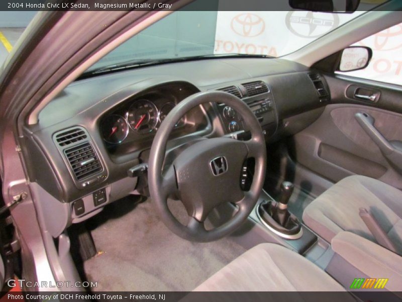 Magnesium Metallic / Gray 2004 Honda Civic LX Sedan