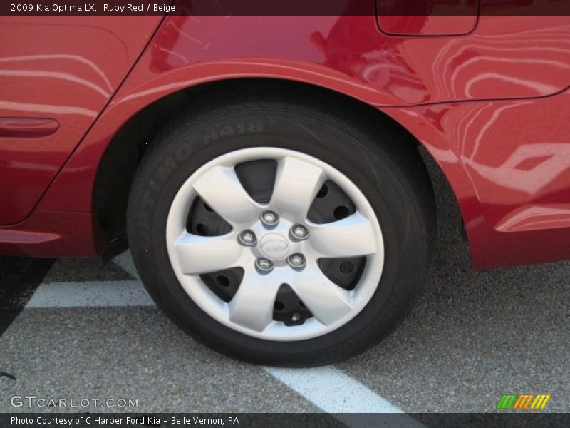 Ruby Red / Beige 2009 Kia Optima LX