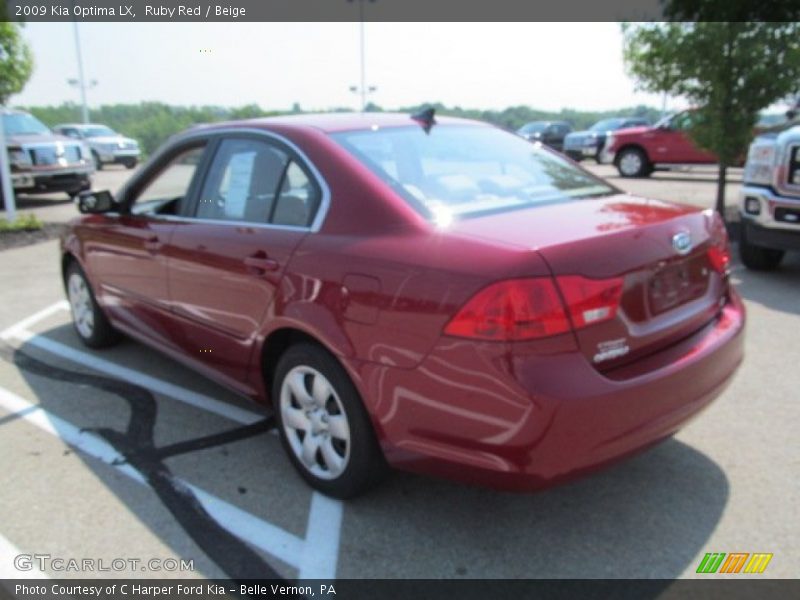 Ruby Red / Beige 2009 Kia Optima LX