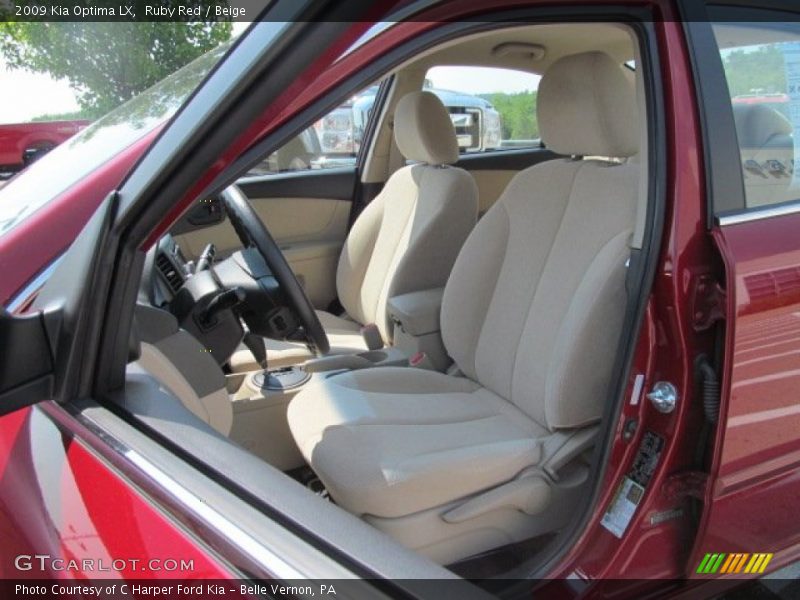 Ruby Red / Beige 2009 Kia Optima LX