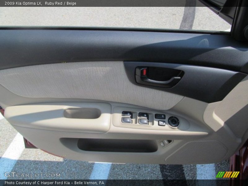 Ruby Red / Beige 2009 Kia Optima LX