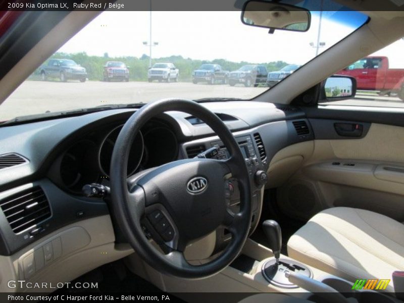 Ruby Red / Beige 2009 Kia Optima LX