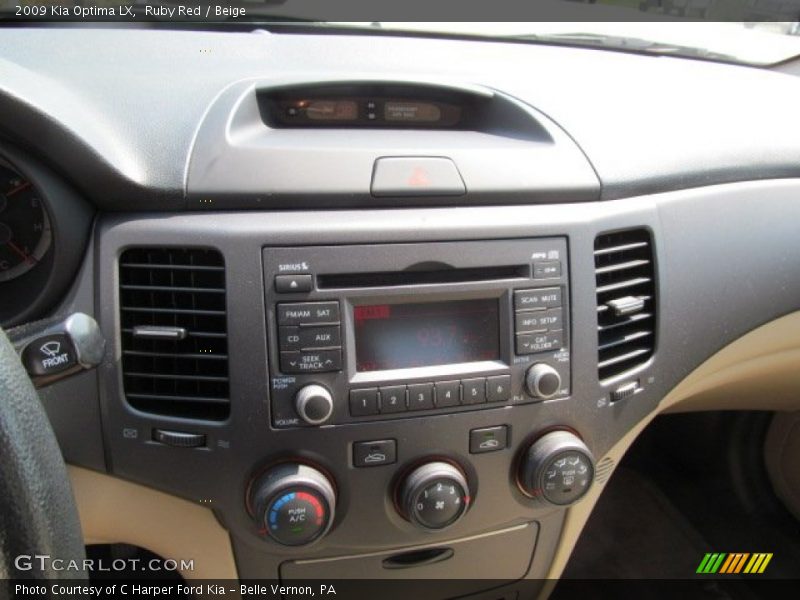 Ruby Red / Beige 2009 Kia Optima LX