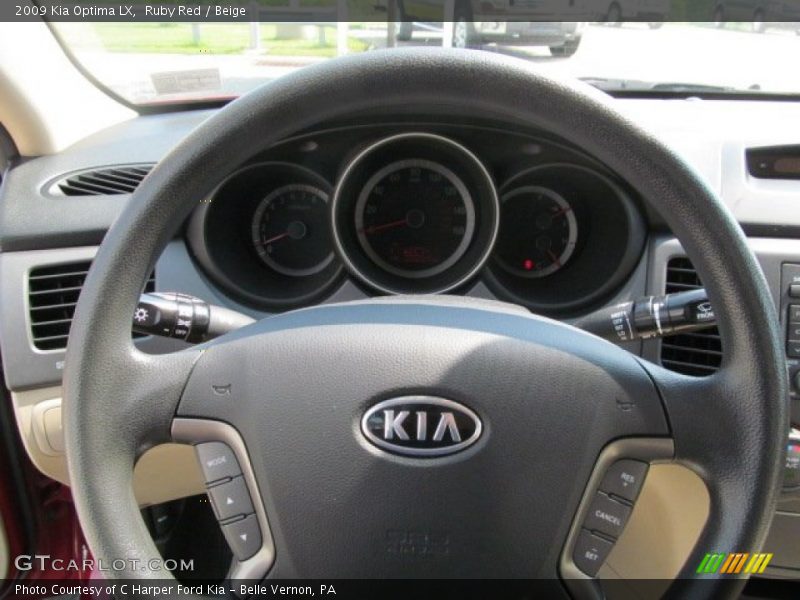 Ruby Red / Beige 2009 Kia Optima LX