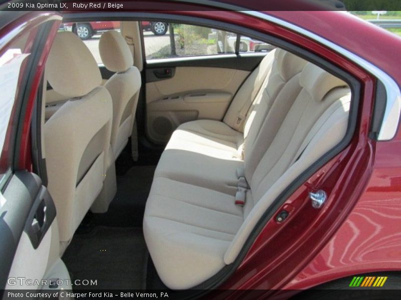 Ruby Red / Beige 2009 Kia Optima LX