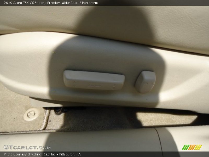Premium White Pearl / Parchment 2010 Acura TSX V6 Sedan