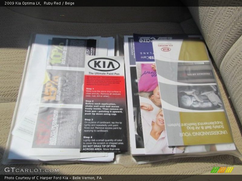 Books/Manuals of 2009 Optima LX