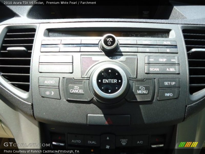 Premium White Pearl / Parchment 2010 Acura TSX V6 Sedan