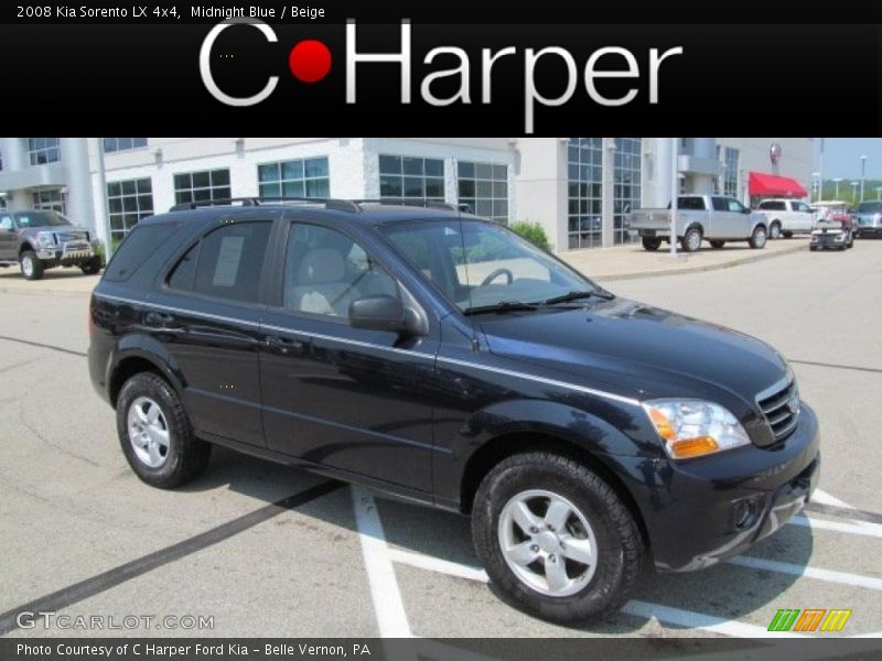 Midnight Blue / Beige 2008 Kia Sorento LX 4x4