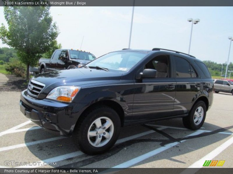 Midnight Blue / Beige 2008 Kia Sorento LX 4x4
