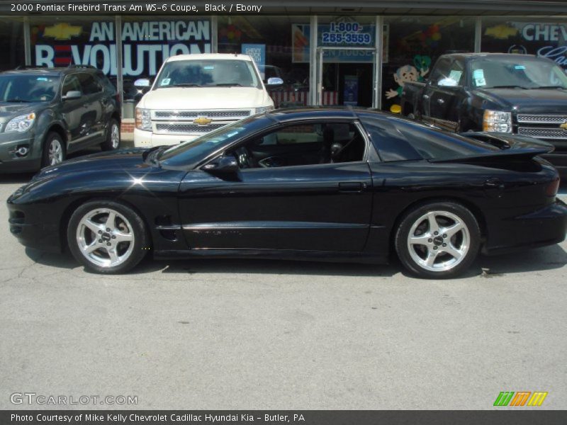 Black / Ebony 2000 Pontiac Firebird Trans Am WS-6 Coupe