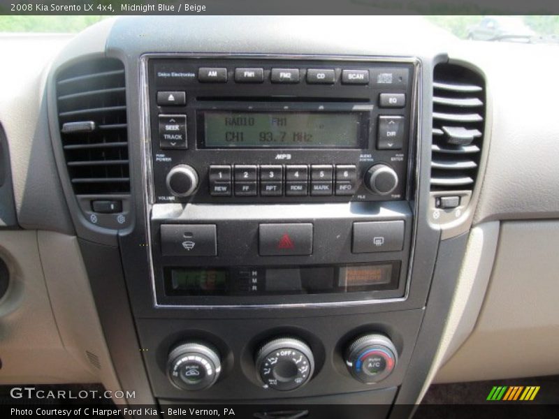 Midnight Blue / Beige 2008 Kia Sorento LX 4x4