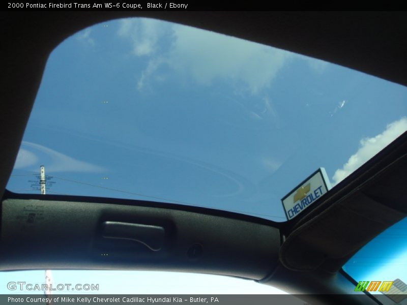 Sunroof of 2000 Firebird Trans Am WS-6 Coupe