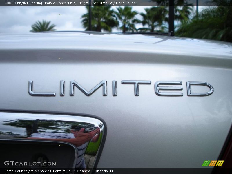 Bright Silver Metallic / Light Taupe 2006 Chrysler Sebring Limited Convertible