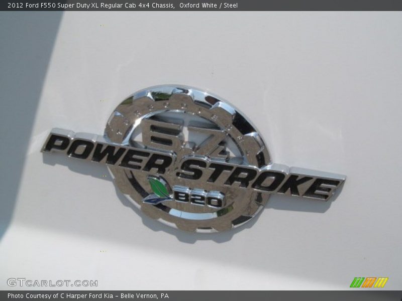 Oxford White / Steel 2012 Ford F550 Super Duty XL Regular Cab 4x4 Chassis