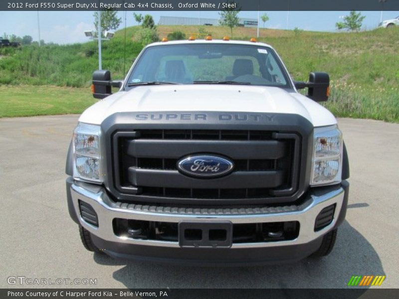Oxford White / Steel 2012 Ford F550 Super Duty XL Regular Cab 4x4 Chassis