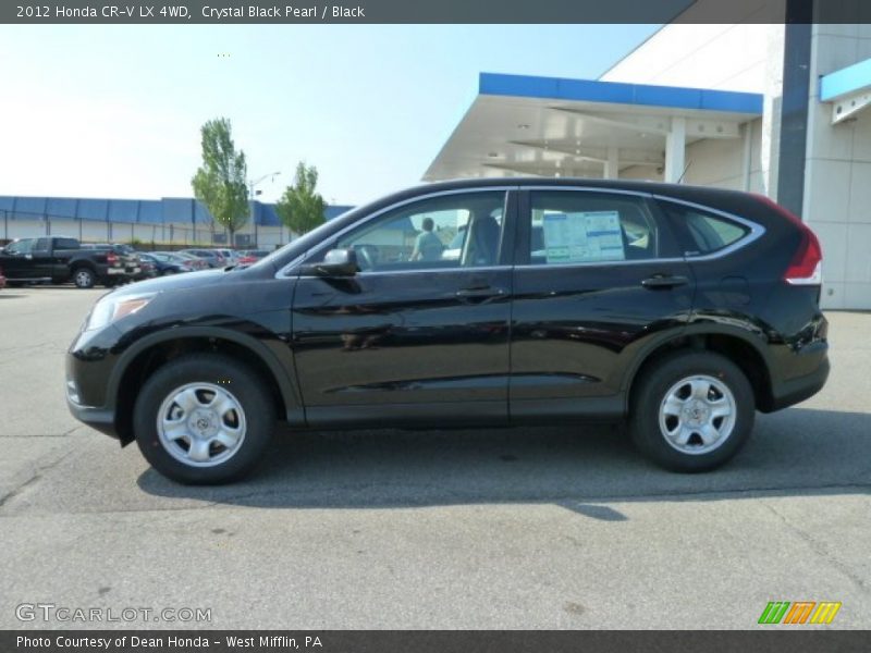 Crystal Black Pearl / Black 2012 Honda CR-V LX 4WD