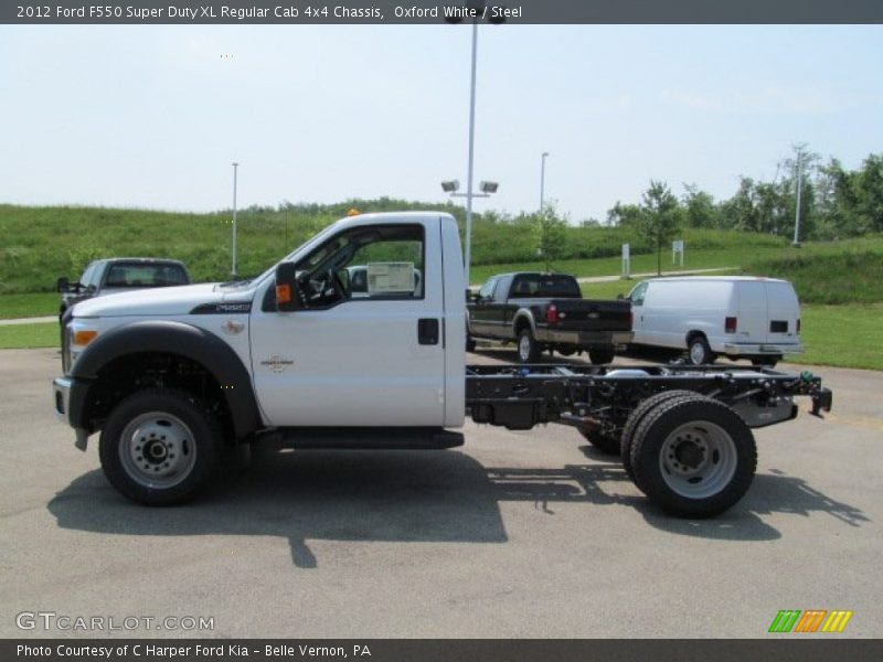 Oxford White / Steel 2012 Ford F550 Super Duty XL Regular Cab 4x4 Chassis
