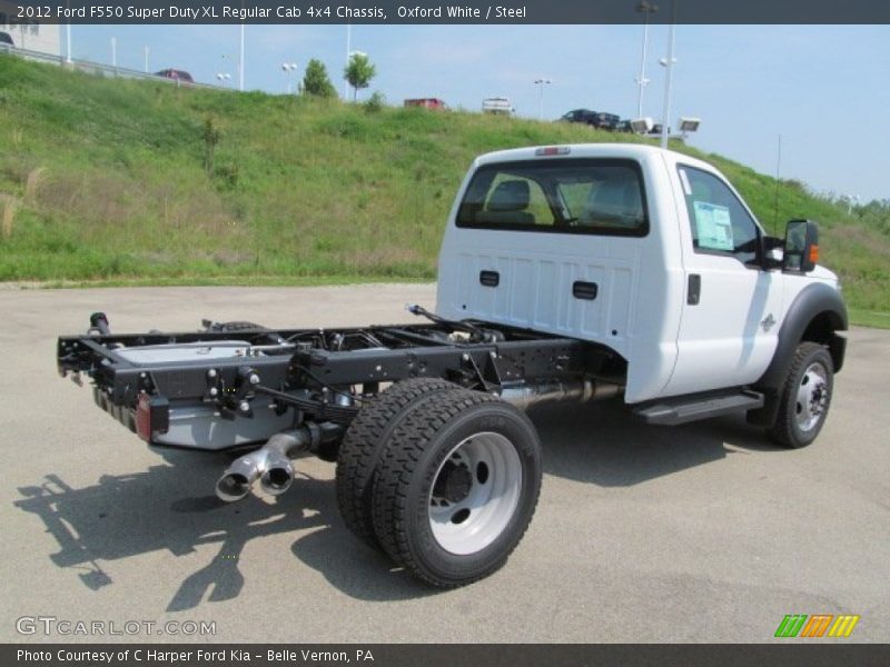 Oxford White / Steel 2012 Ford F550 Super Duty XL Regular Cab 4x4 Chassis