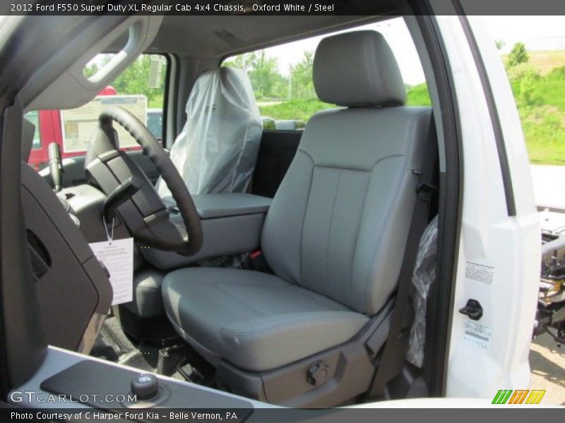 Oxford White / Steel 2012 Ford F550 Super Duty XL Regular Cab 4x4 Chassis
