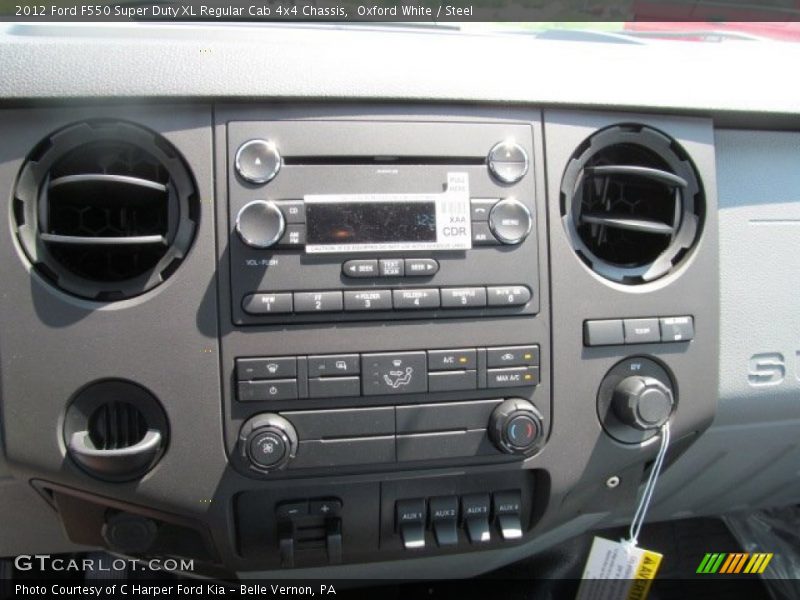 Oxford White / Steel 2012 Ford F550 Super Duty XL Regular Cab 4x4 Chassis