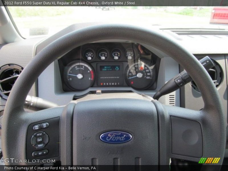 Oxford White / Steel 2012 Ford F550 Super Duty XL Regular Cab 4x4 Chassis
