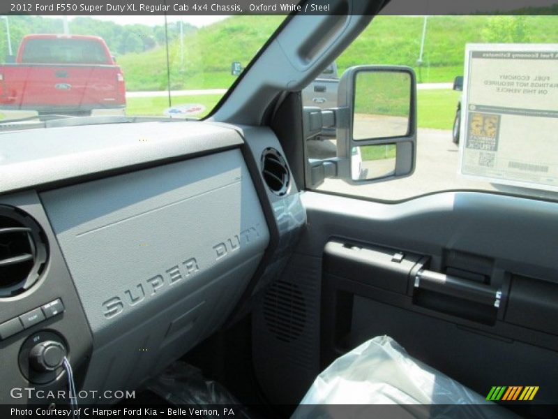 Oxford White / Steel 2012 Ford F550 Super Duty XL Regular Cab 4x4 Chassis