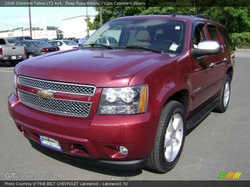 Deep Ruby Metallic / Light Cashmere/Ebony 2008 Chevrolet Tahoe LTZ 4x4