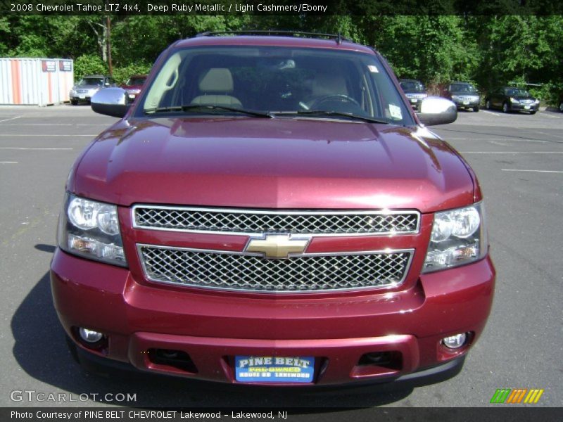 Deep Ruby Metallic / Light Cashmere/Ebony 2008 Chevrolet Tahoe LTZ 4x4