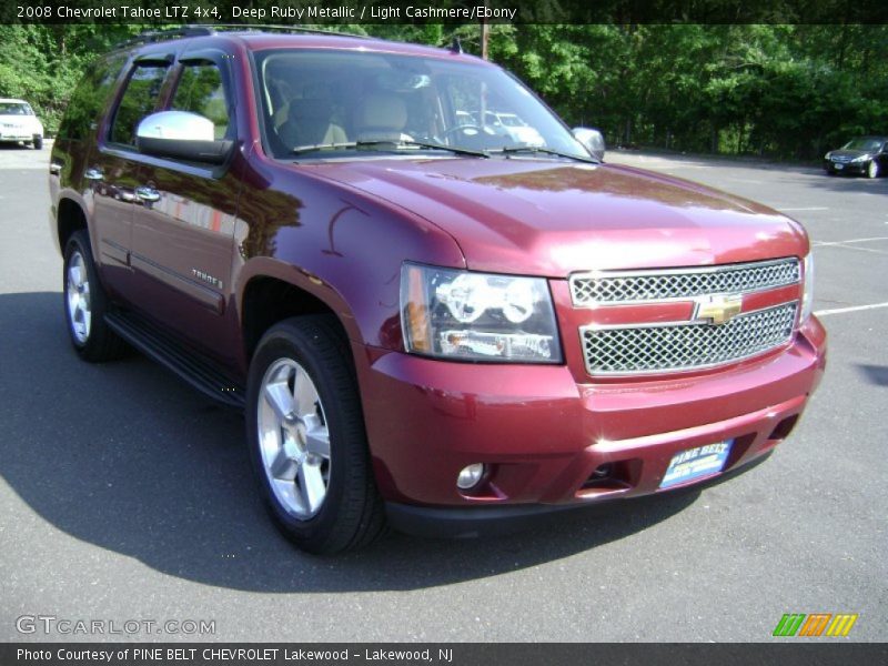 Deep Ruby Metallic / Light Cashmere/Ebony 2008 Chevrolet Tahoe LTZ 4x4