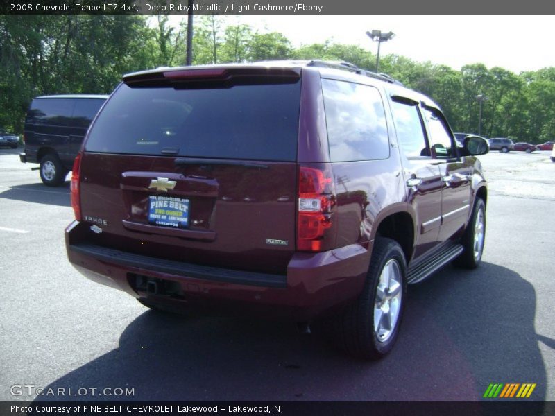 Deep Ruby Metallic / Light Cashmere/Ebony 2008 Chevrolet Tahoe LTZ 4x4