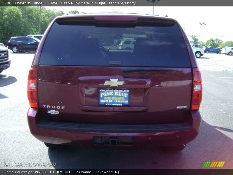 Deep Ruby Metallic / Light Cashmere/Ebony 2008 Chevrolet Tahoe LTZ 4x4