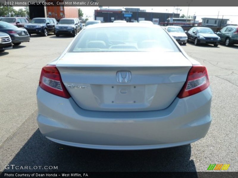 Cool Mist Metallic / Gray 2012 Honda Civic LX Coupe