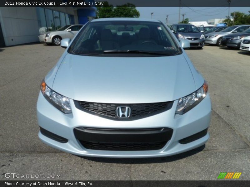 Cool Mist Metallic / Gray 2012 Honda Civic LX Coupe