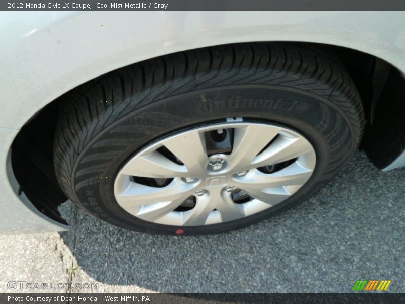 Cool Mist Metallic / Gray 2012 Honda Civic LX Coupe