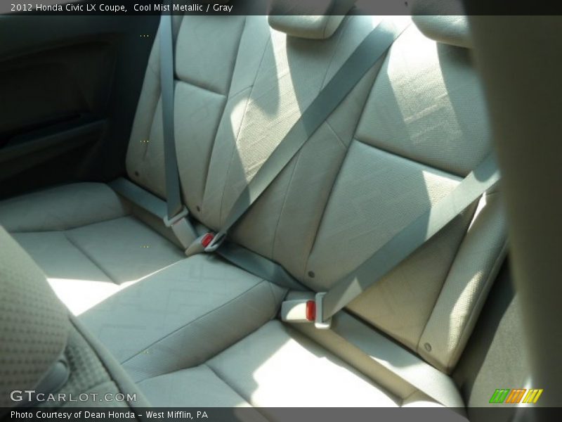 Cool Mist Metallic / Gray 2012 Honda Civic LX Coupe