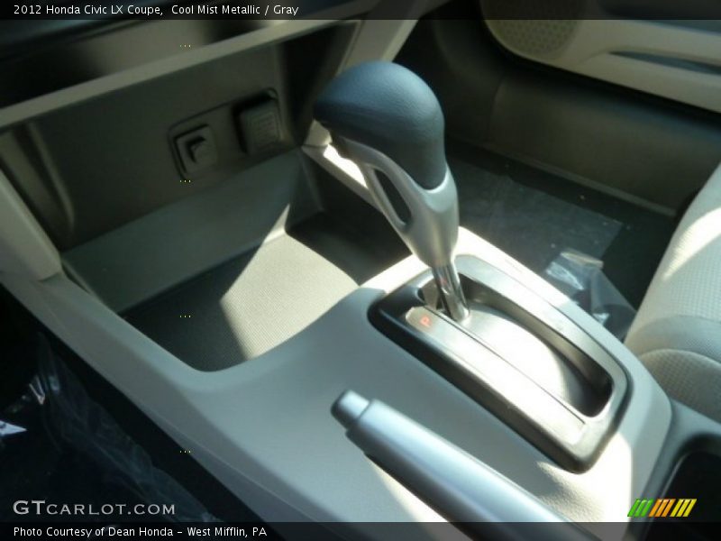 Cool Mist Metallic / Gray 2012 Honda Civic LX Coupe