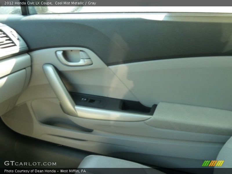 Cool Mist Metallic / Gray 2012 Honda Civic LX Coupe