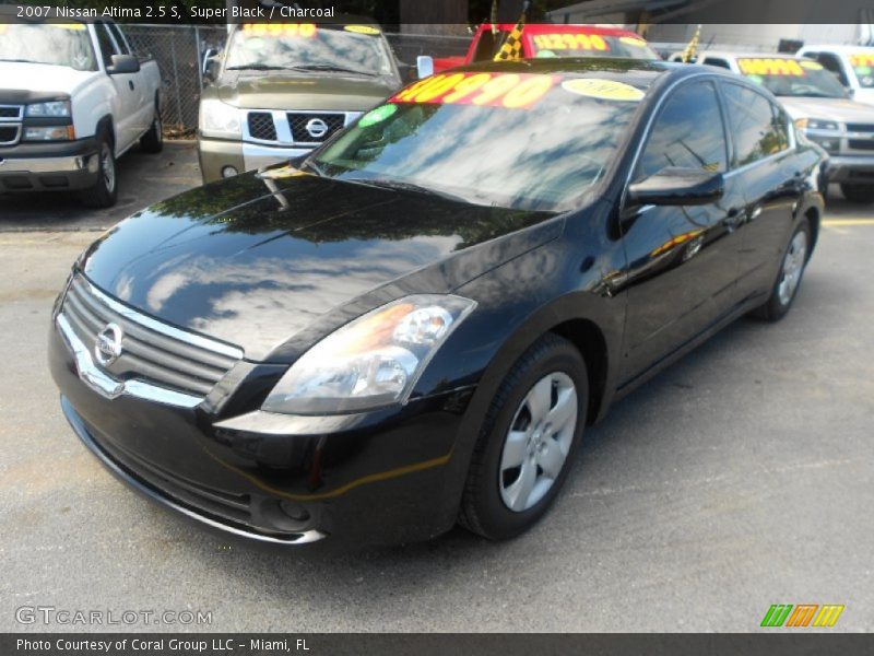Super Black / Charcoal 2007 Nissan Altima 2.5 S