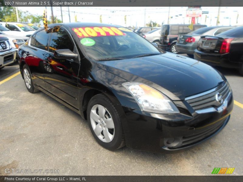 Super Black / Charcoal 2007 Nissan Altima 2.5 S