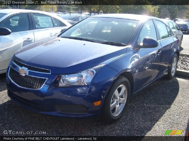 Blue Topaz Metallic / Jet Black 2012 Chevrolet Cruze LT